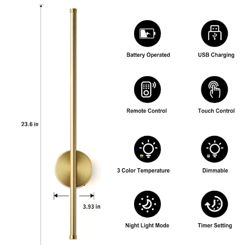 Rotatable Magnetic Wall Lamp