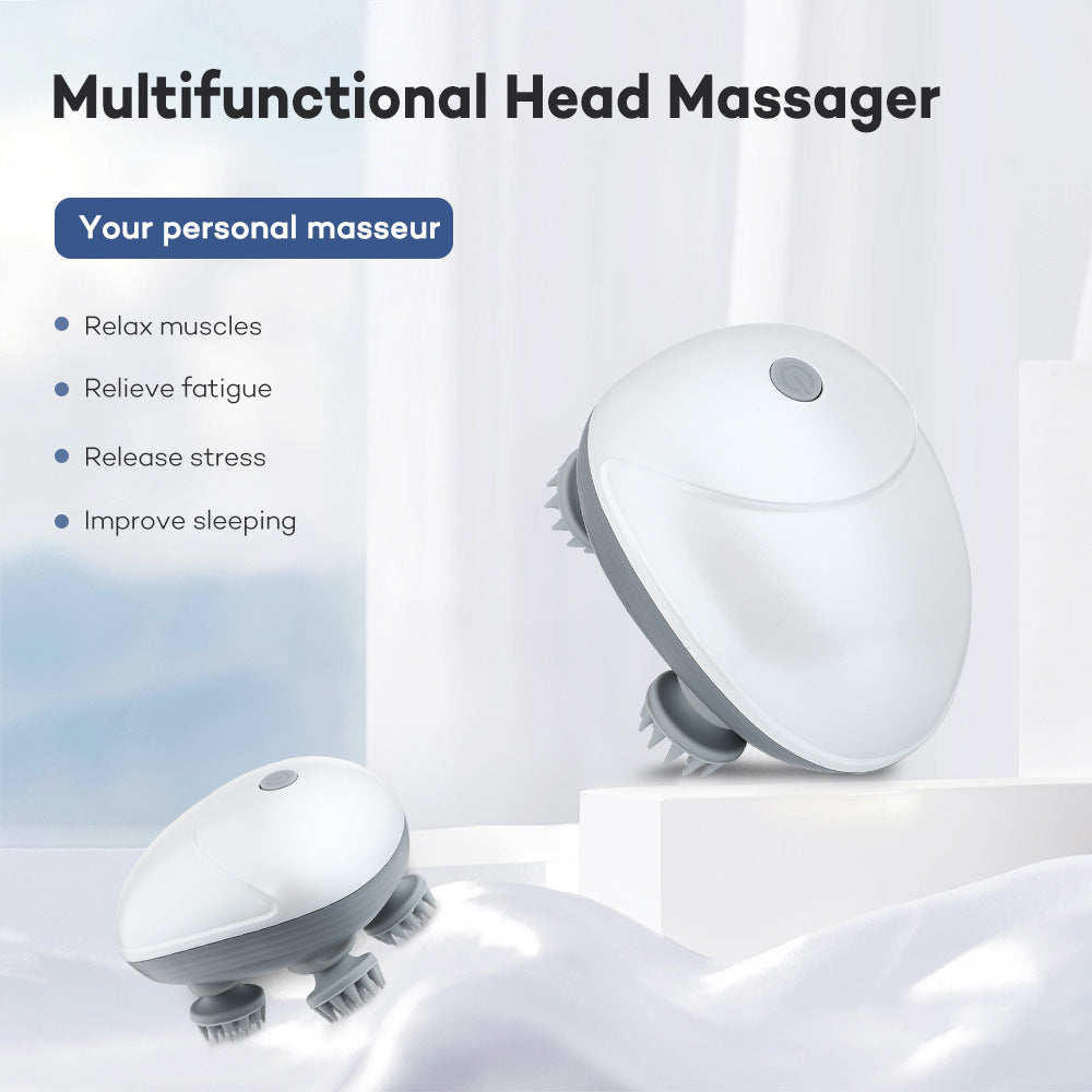 Portable scalp massager designed for comfort and relaxation
