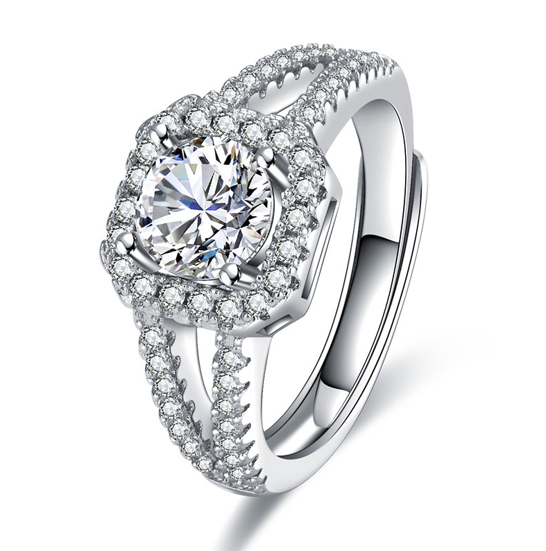 Imitation Moissanite Ring