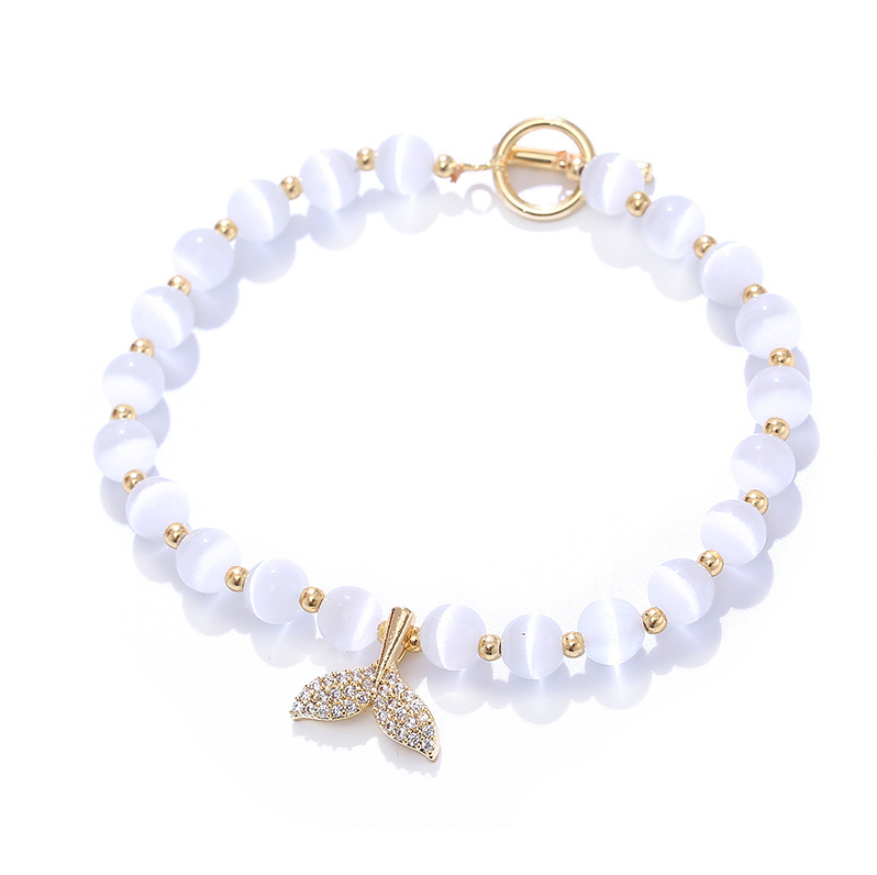 Opal Beads Fishtail Bracelet