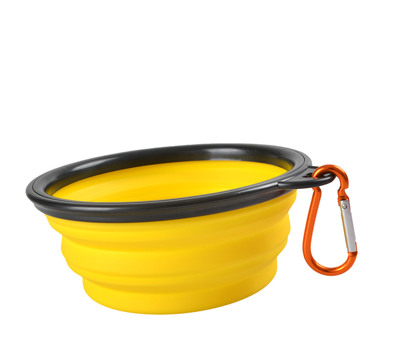 وعاء سيليكون قابل للطي للكلاب والحيوان الأليف