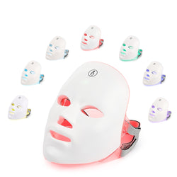 Portable LED face mask light for home self-care and beauty sessions