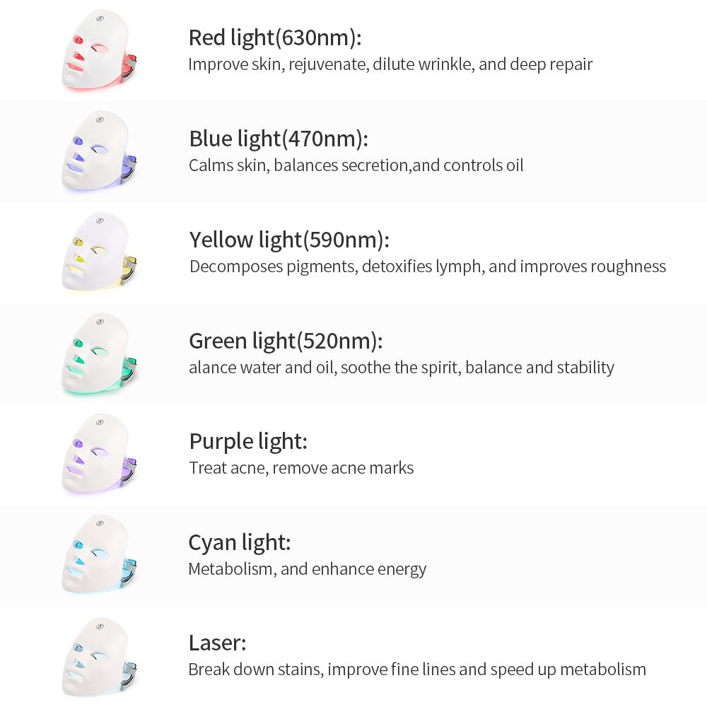 LED beauty therapy mask suitable for daily skincare routines