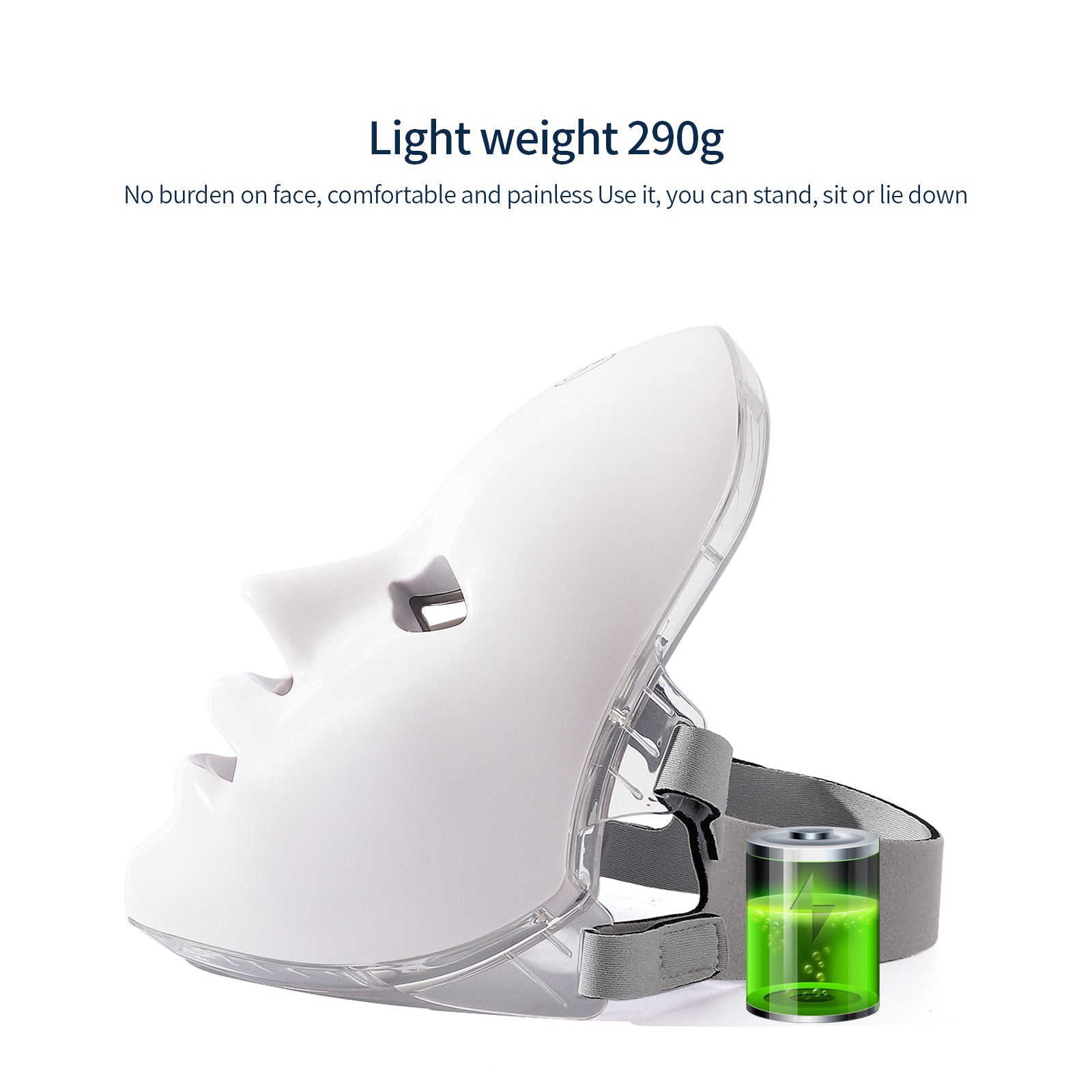Lightweight LED skincare mask for comfortable facial care routines