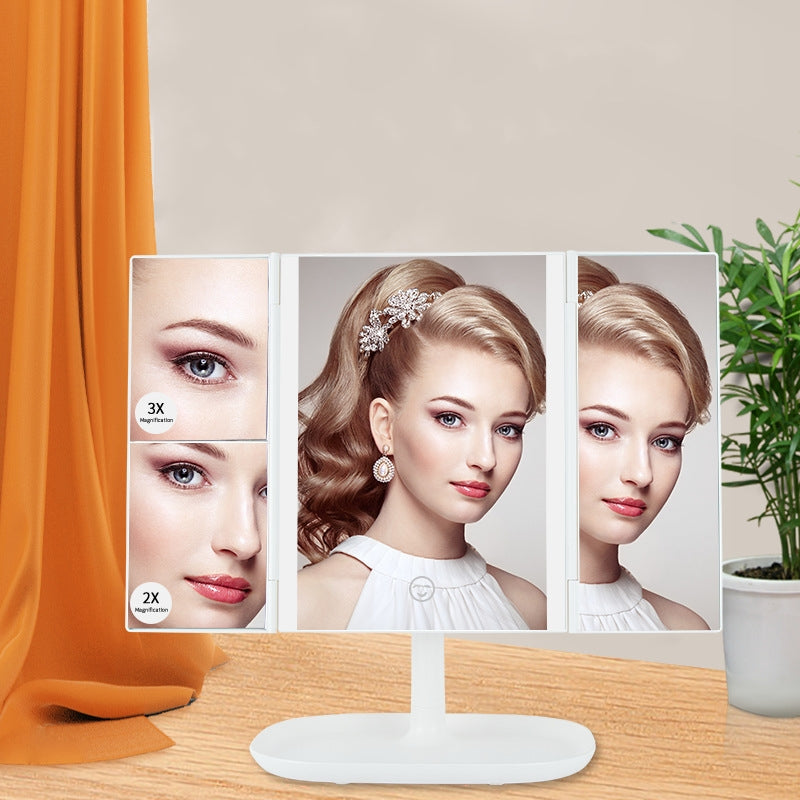 Adjustable multi-panel LED ceiling lamp for bright room lighting