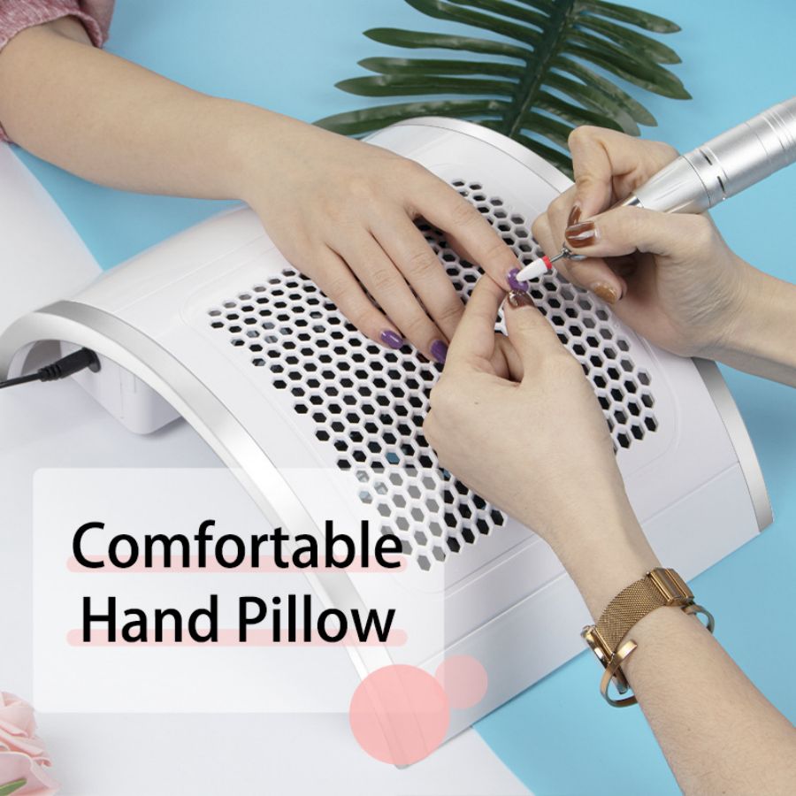 Professional nail dust collector for manicure and nail art routines