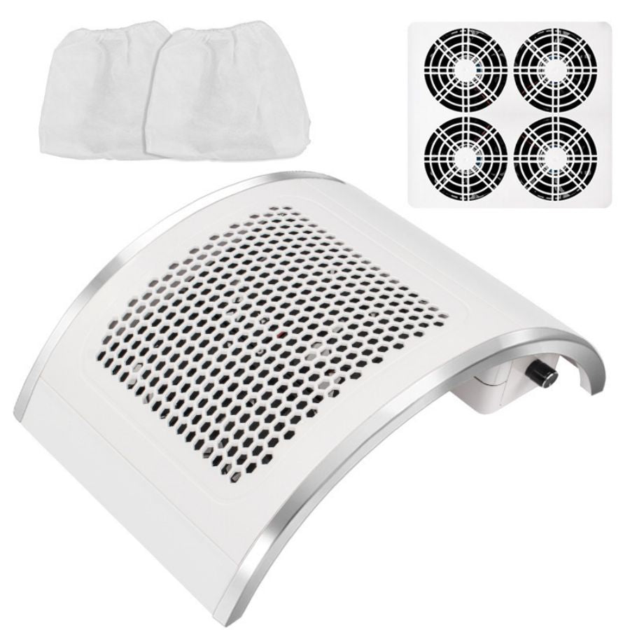 Nail art dust suction device suitable for home and salon use