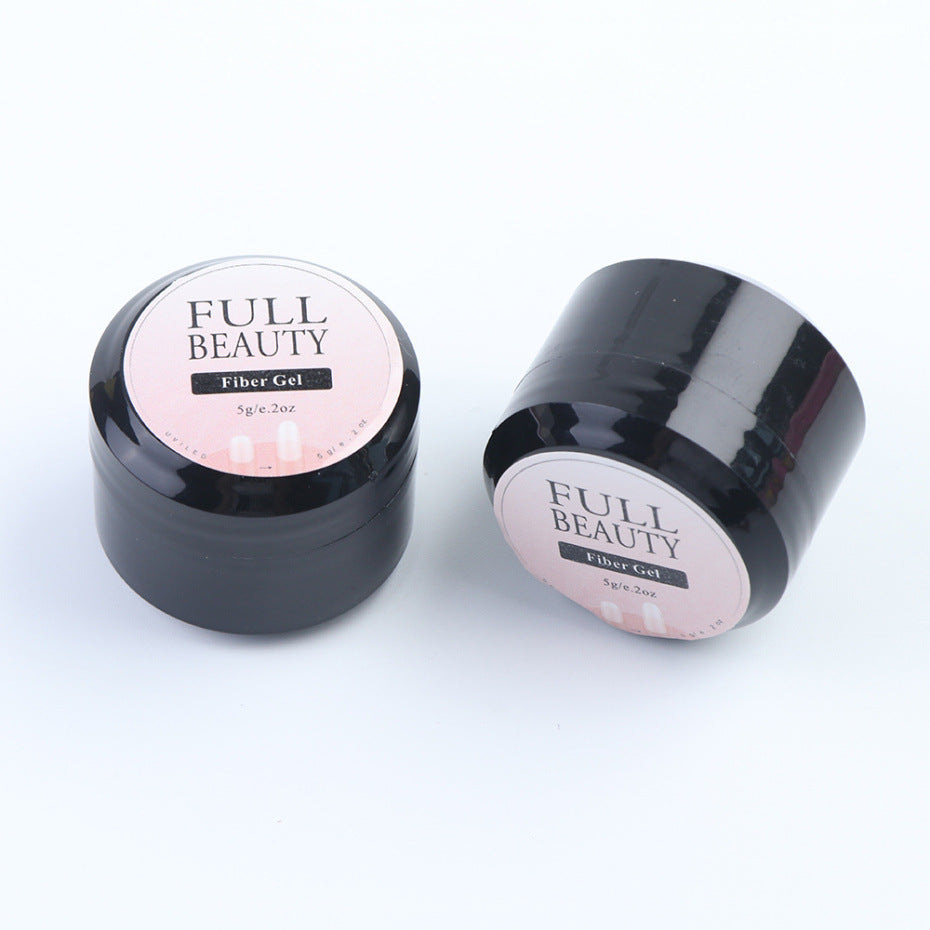 Professional manicure fiber gel compatible with UV LED nail lamps