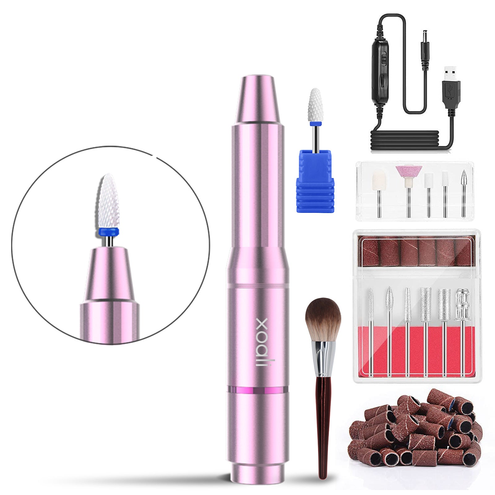 Lightweight nail drill machine for salon-style nail care