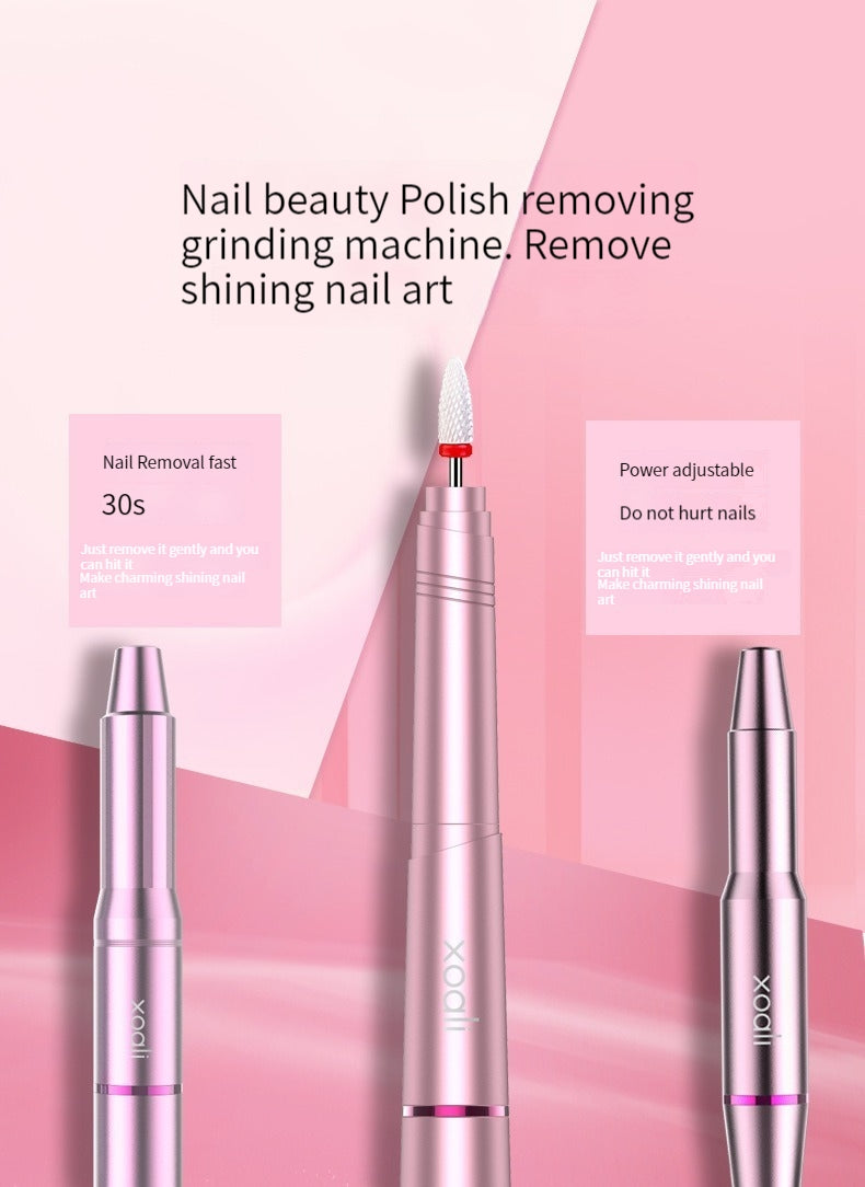 Portable manicure drill set for home nail grooming routines