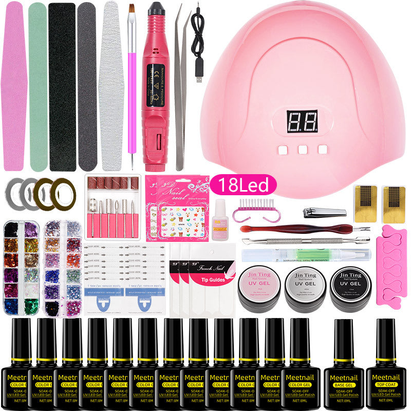 UV gel nail kit suitable for beginners and nail art enthusiasts