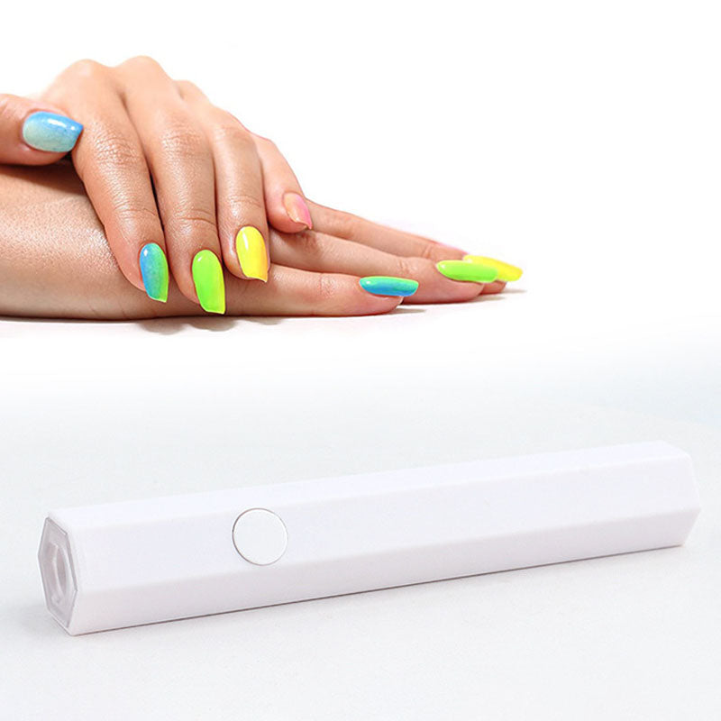 Mini nail dryer for fast gel nail polish curing