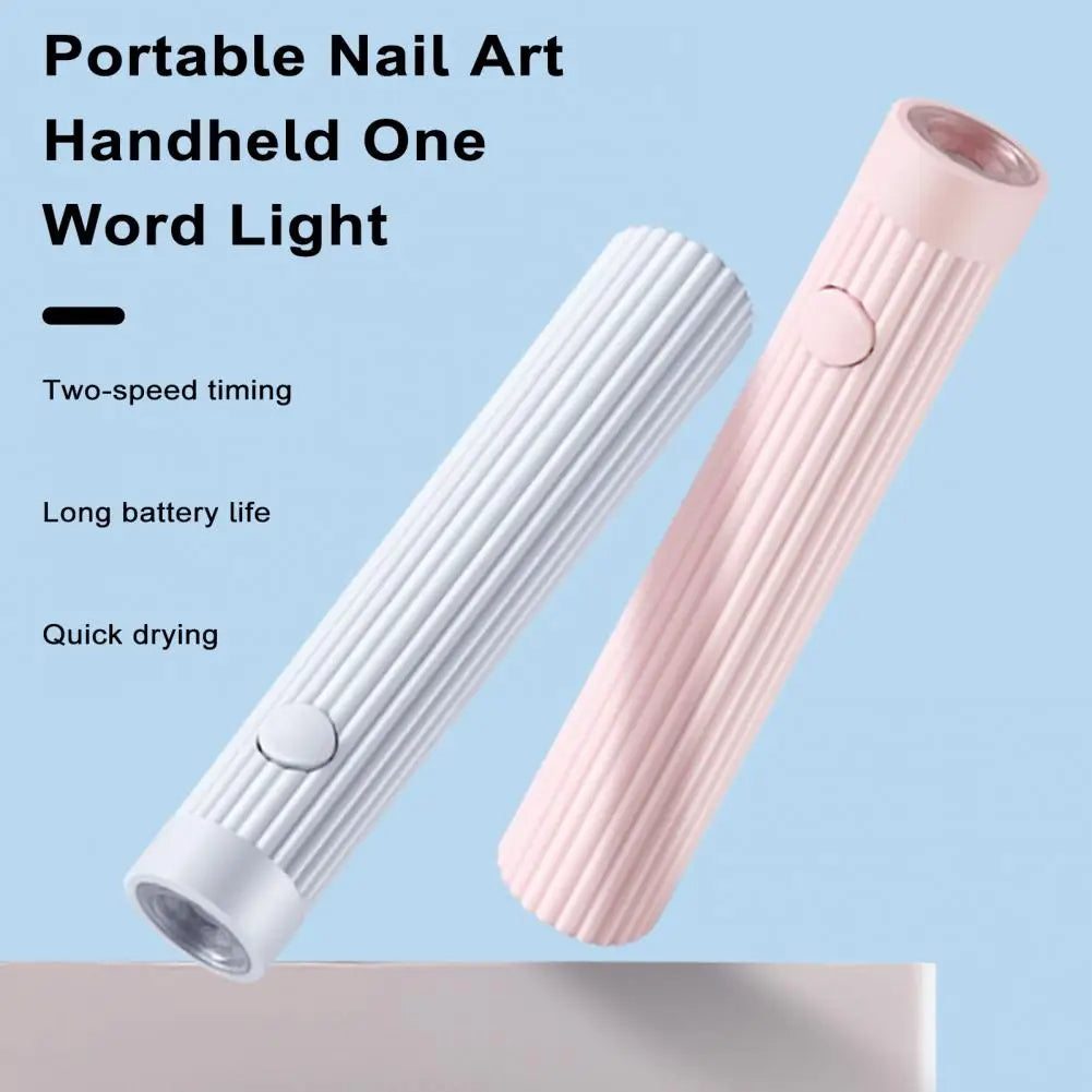 Handheld nail art LED lamp for gel nail polish curing