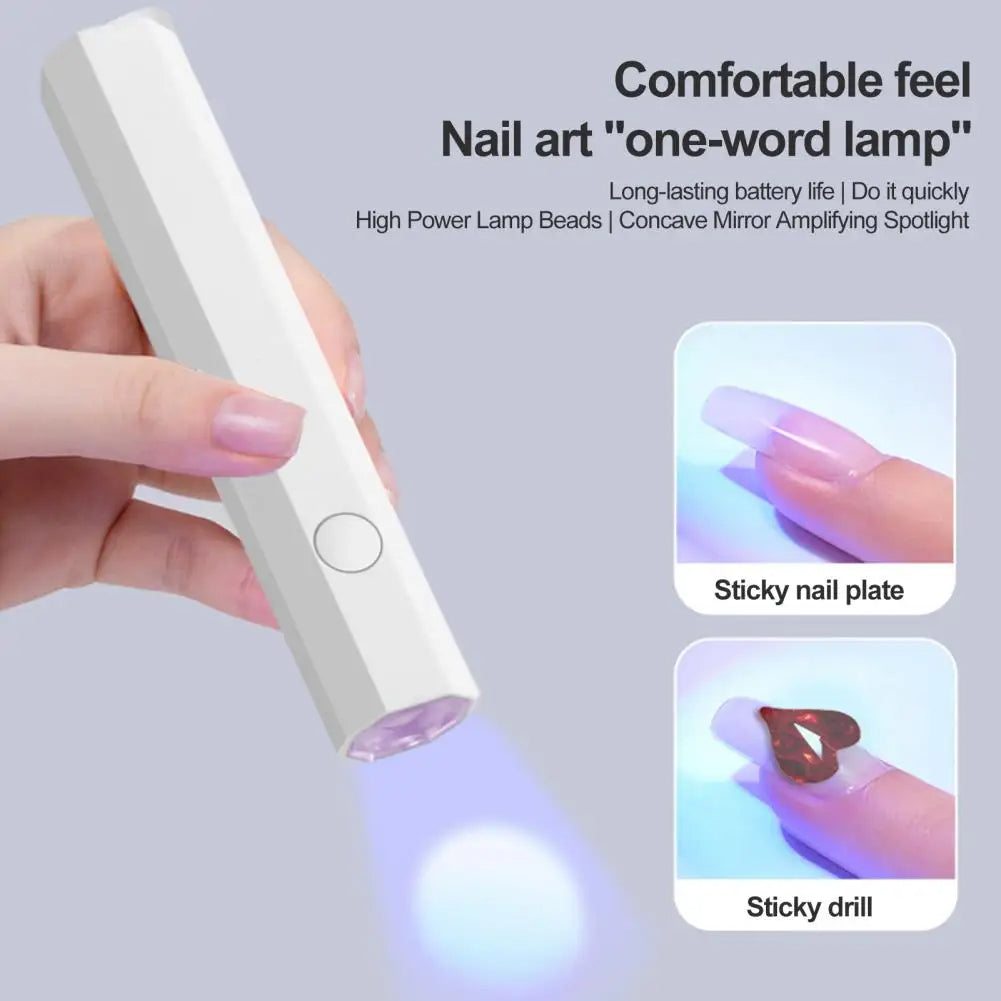 Portable nail art LED device for home manicure use