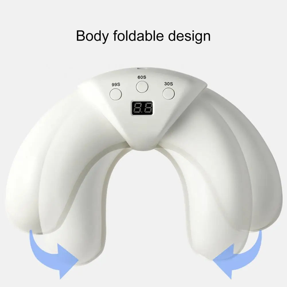 Portable UV LED nail curing lamp for home manicure use