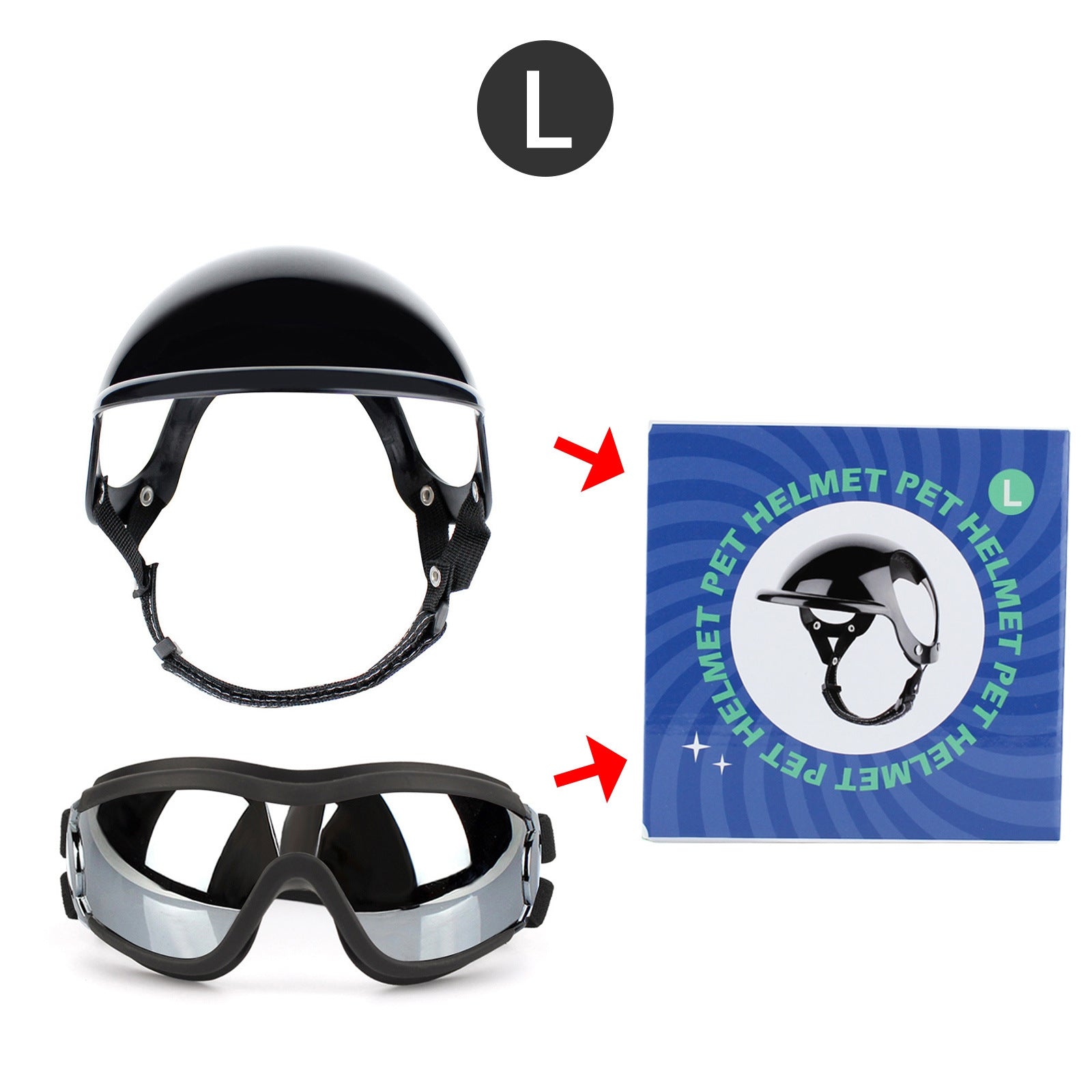 Pet Glasses Safety Helmet