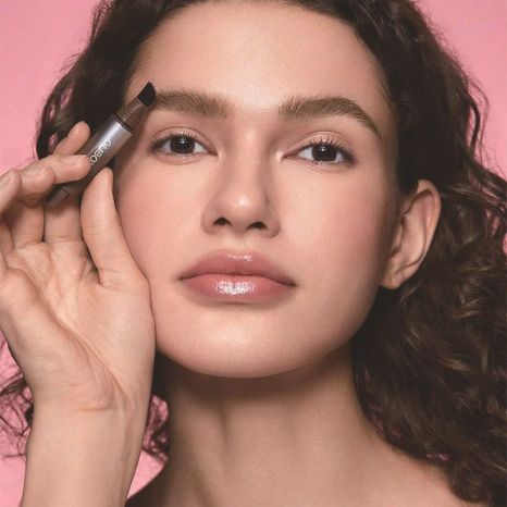 Pressing Eyebrow Cream shade comparison on skin