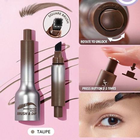 Pressing Eyebrow Cream before and after use comparison