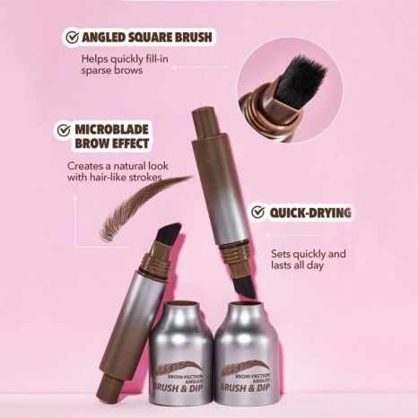 Pressing Eyebrow Cream step-by-step application result