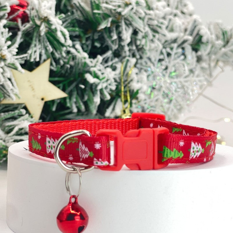 Christmas Pet Bell Collar