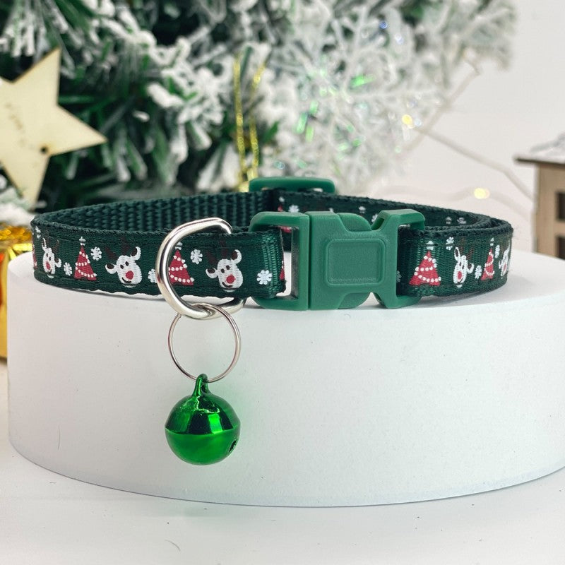 Christmas Pet Bell Collar