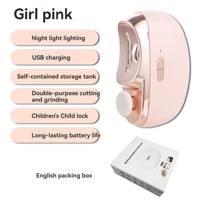Lightweight nail polishing device for salon-style nail care