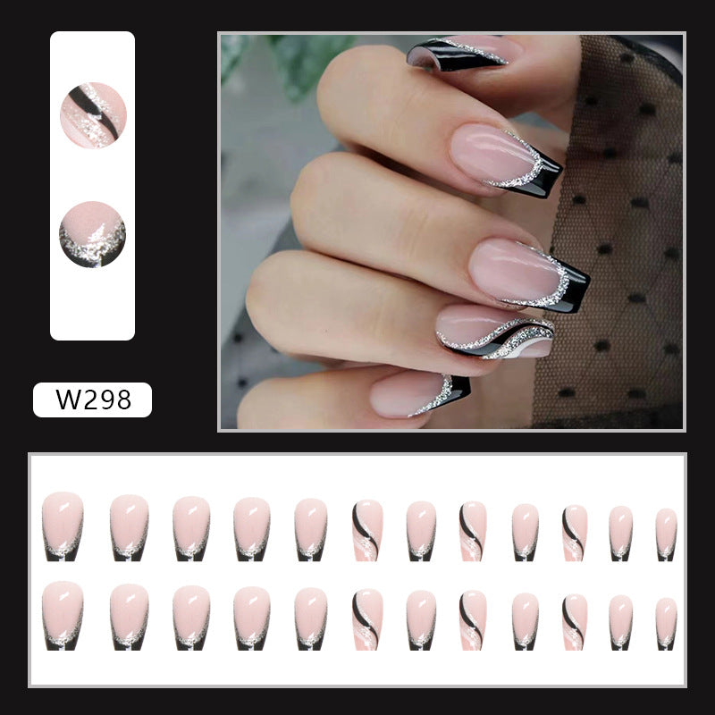 Black Glitter Nail Tablets