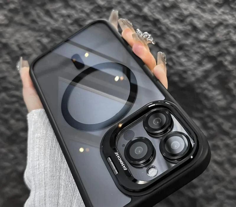 Mobile Phone Case Full-Covered Mirror Apple Drop-Resistant Hard Case