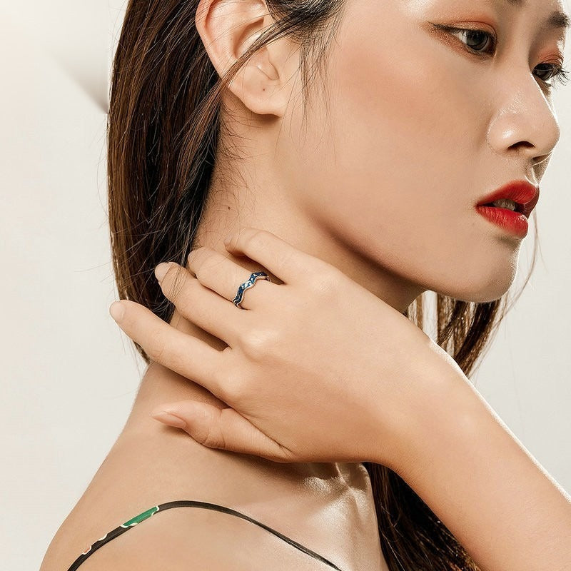 Van Gogh Star 925 Silver Ring