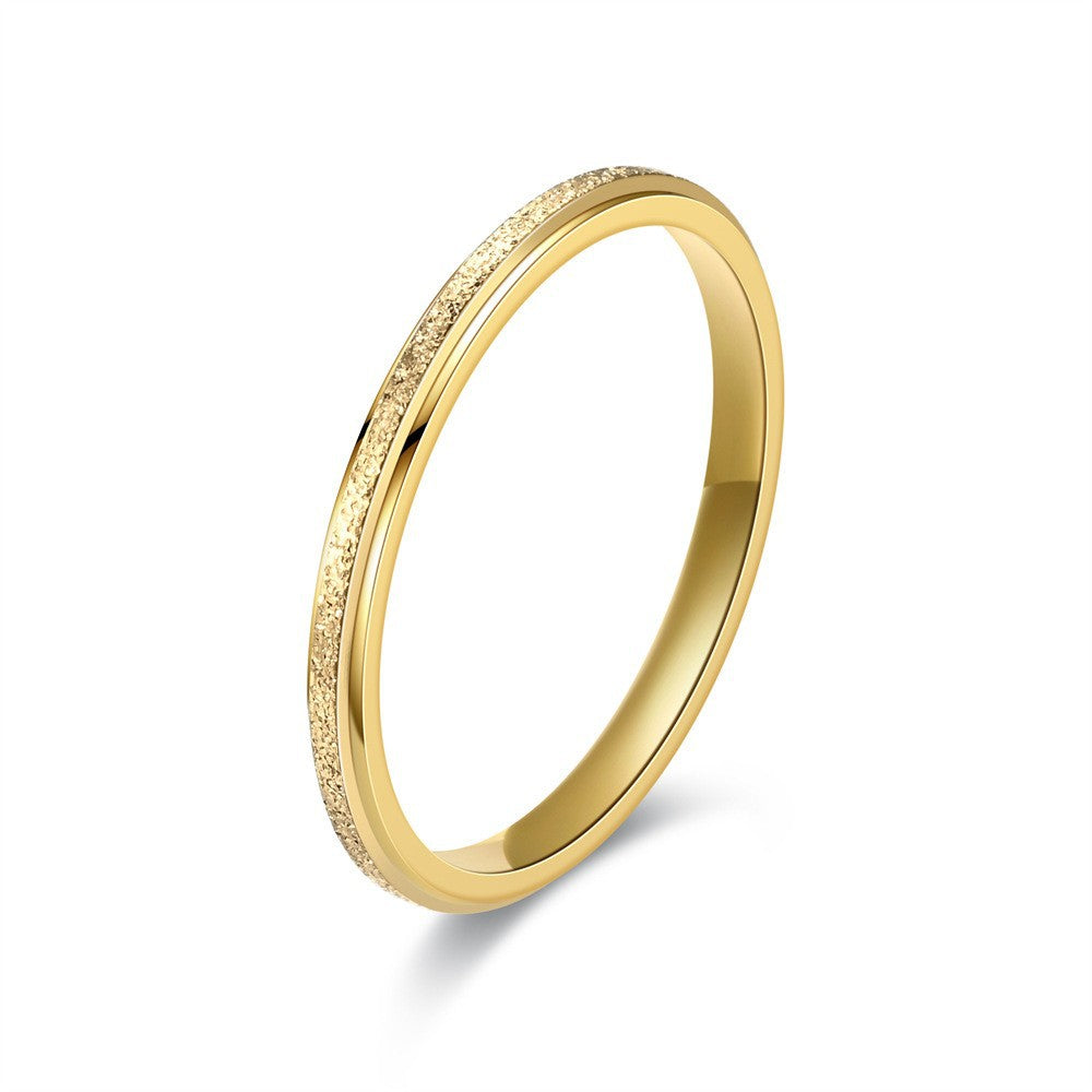 Simple Style Couple Ring