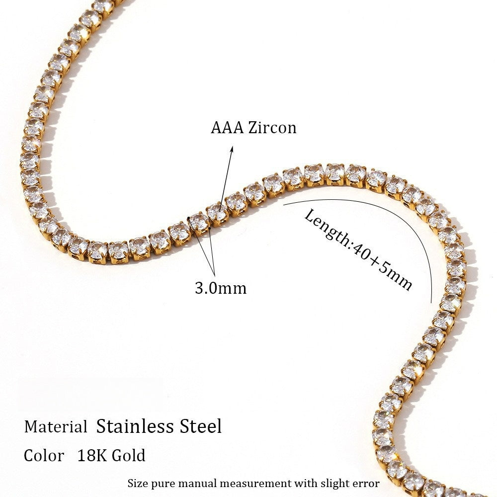 Zircon Necklace Female