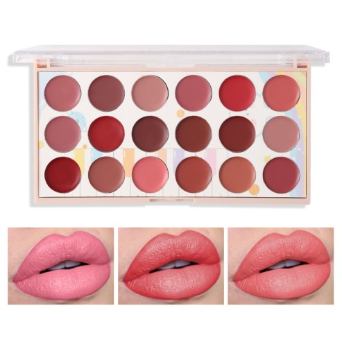 18 Color Matte Lipstick Plate