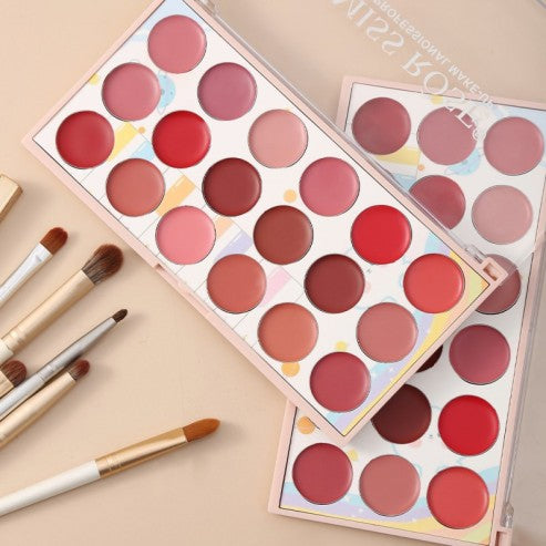 18 Color Matte Lipstick Plate
