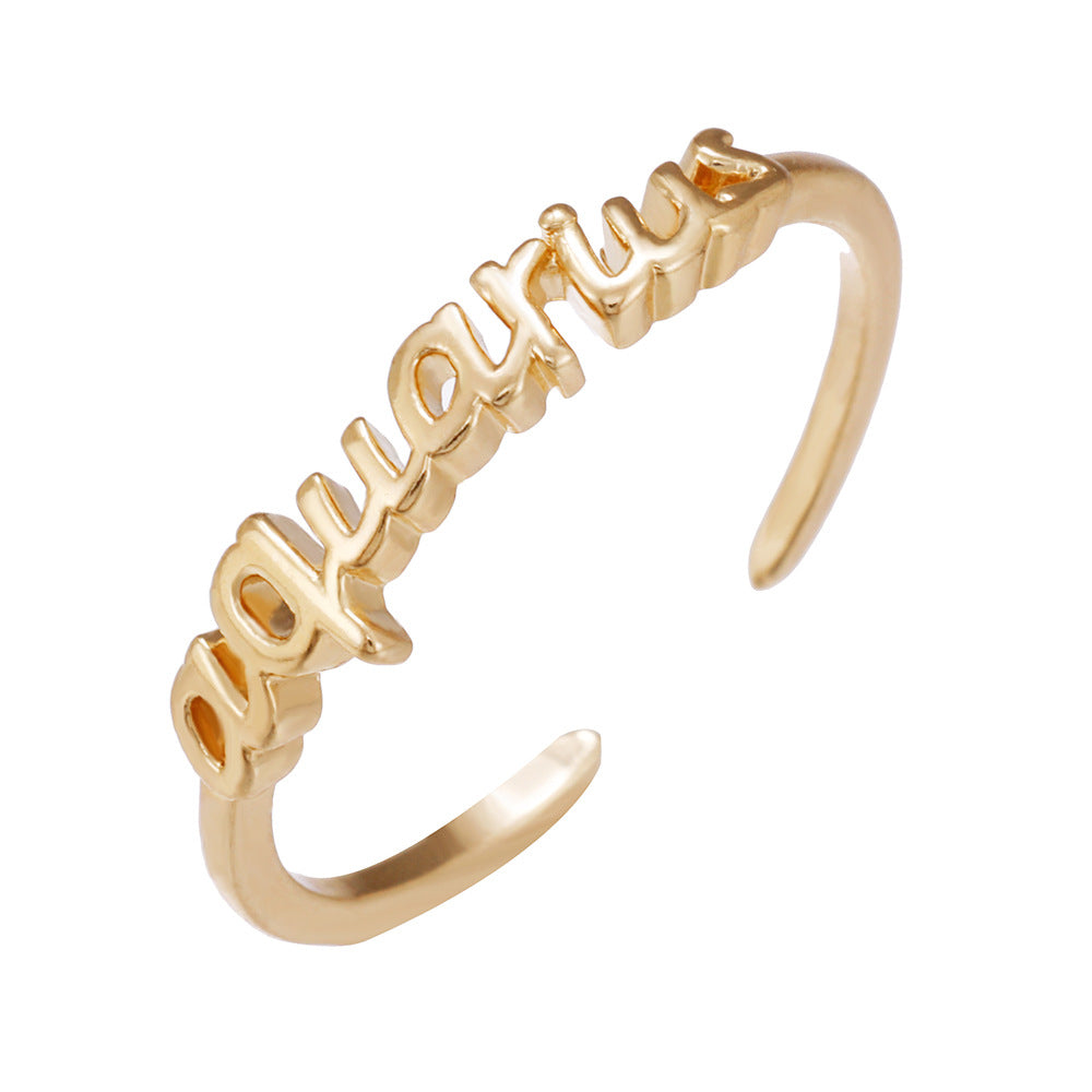 Twelve Constellation Ring