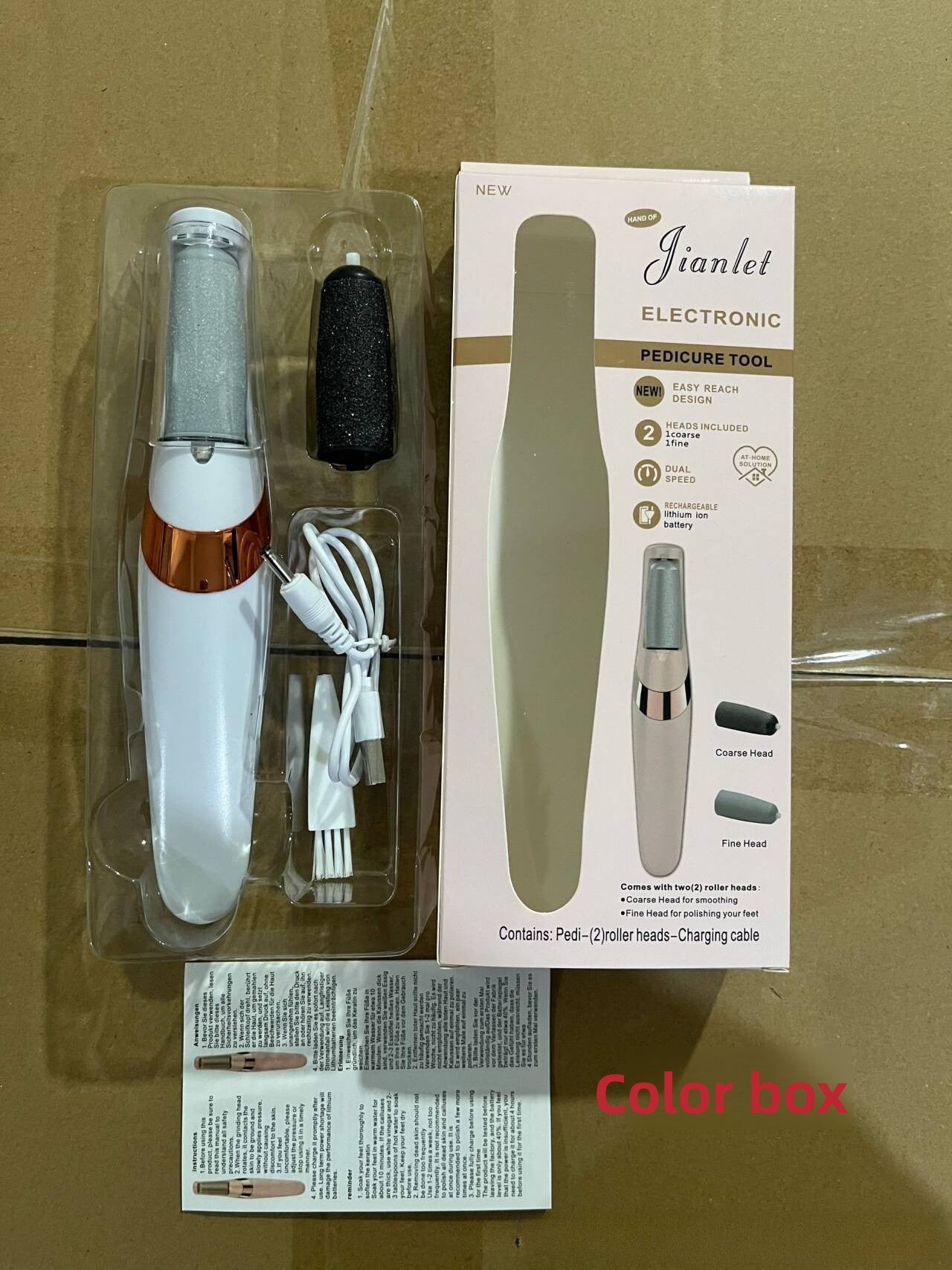 Portable pedicure kit for comfortable home foot care use