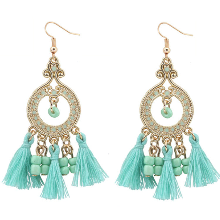 Ethnic Style Tassel Earrings