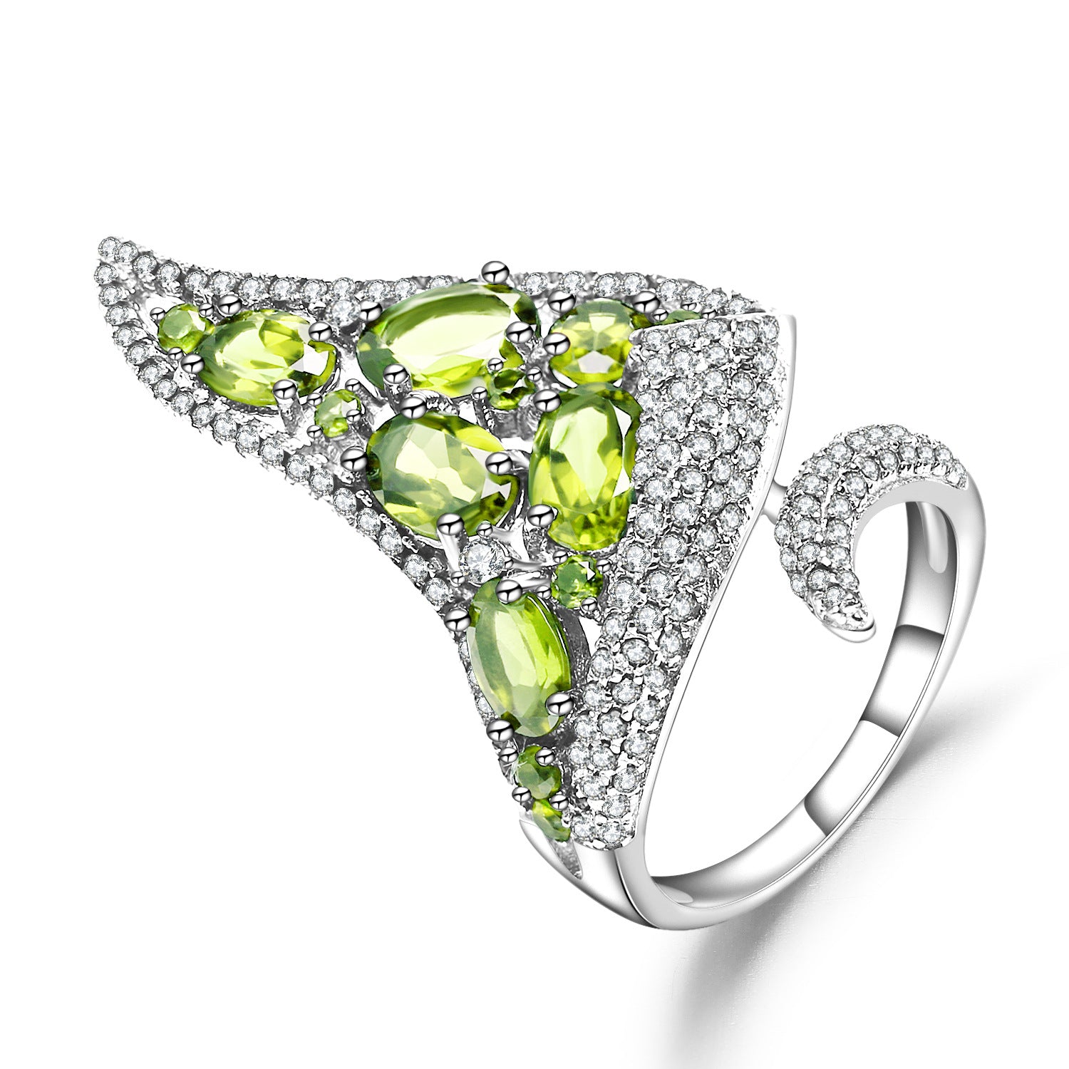Natural Olivine Ring