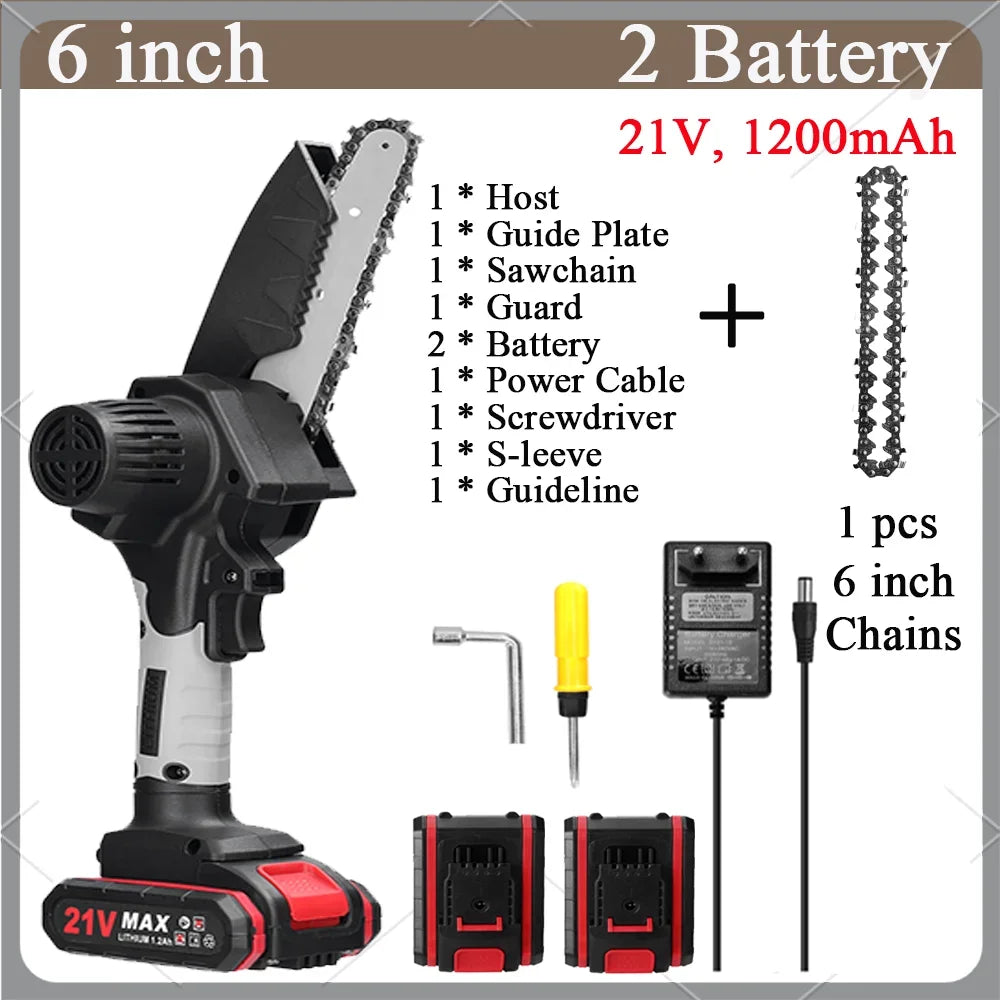 21V 6 inch Portable Electric Pruning Saw Wood