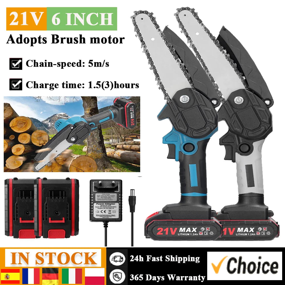21V 6 inch Portable Electric Pruning Saw Wood