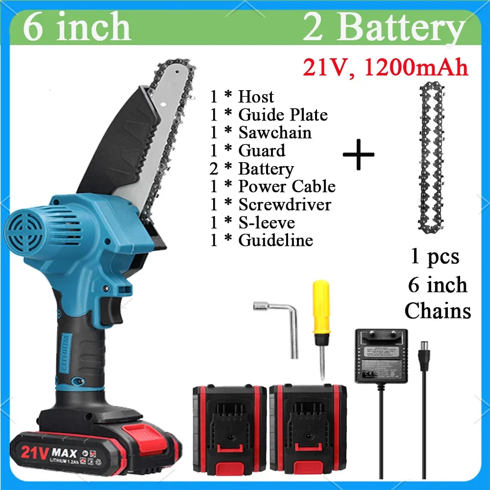 21V 6 inch Portable Electric Pruning Saw Wood
