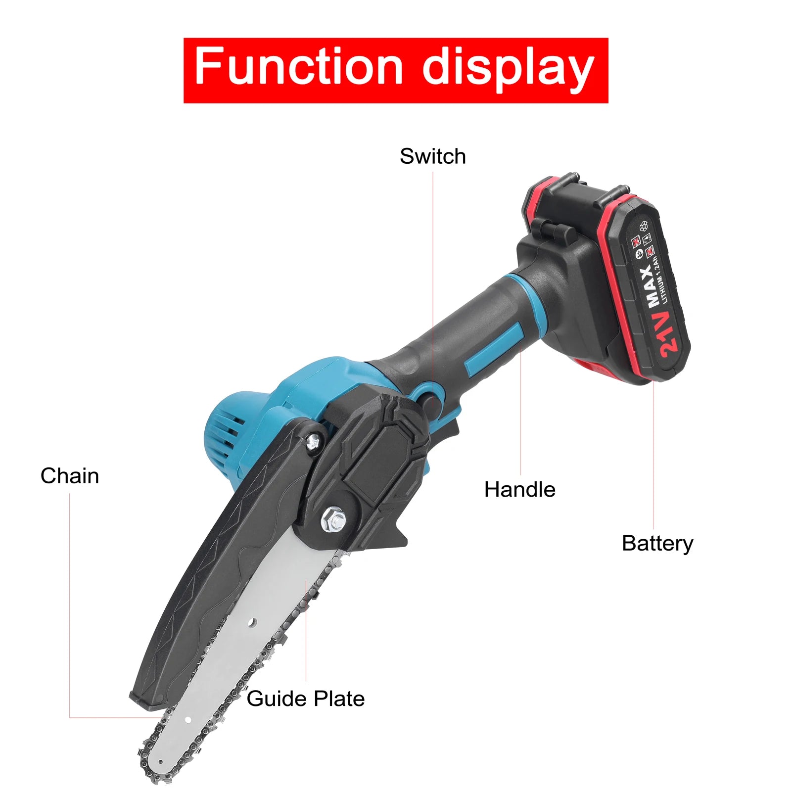 21V 6 inch Portable Electric Pruning Saw Wood