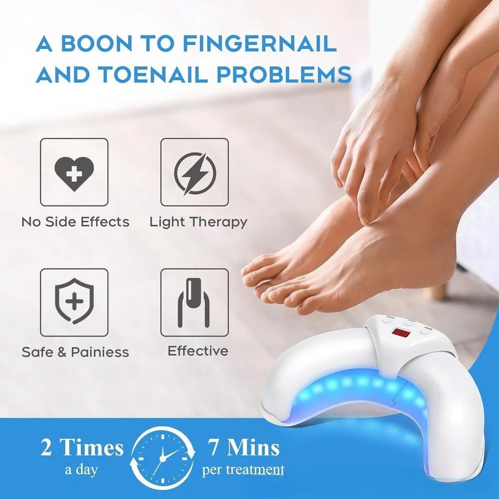 Portable crescent nail lamp for manicure and nail art routines