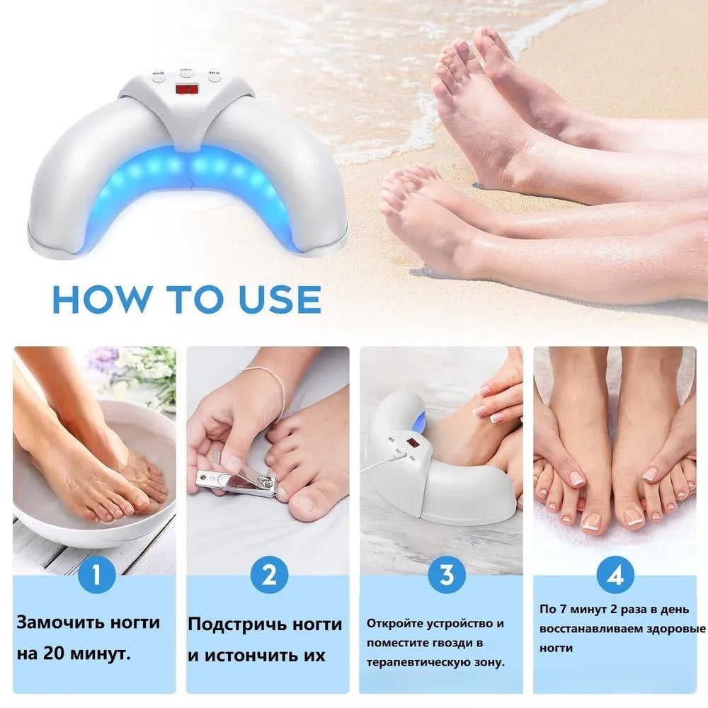 Portable nail curing lamp for salon-style manicure care