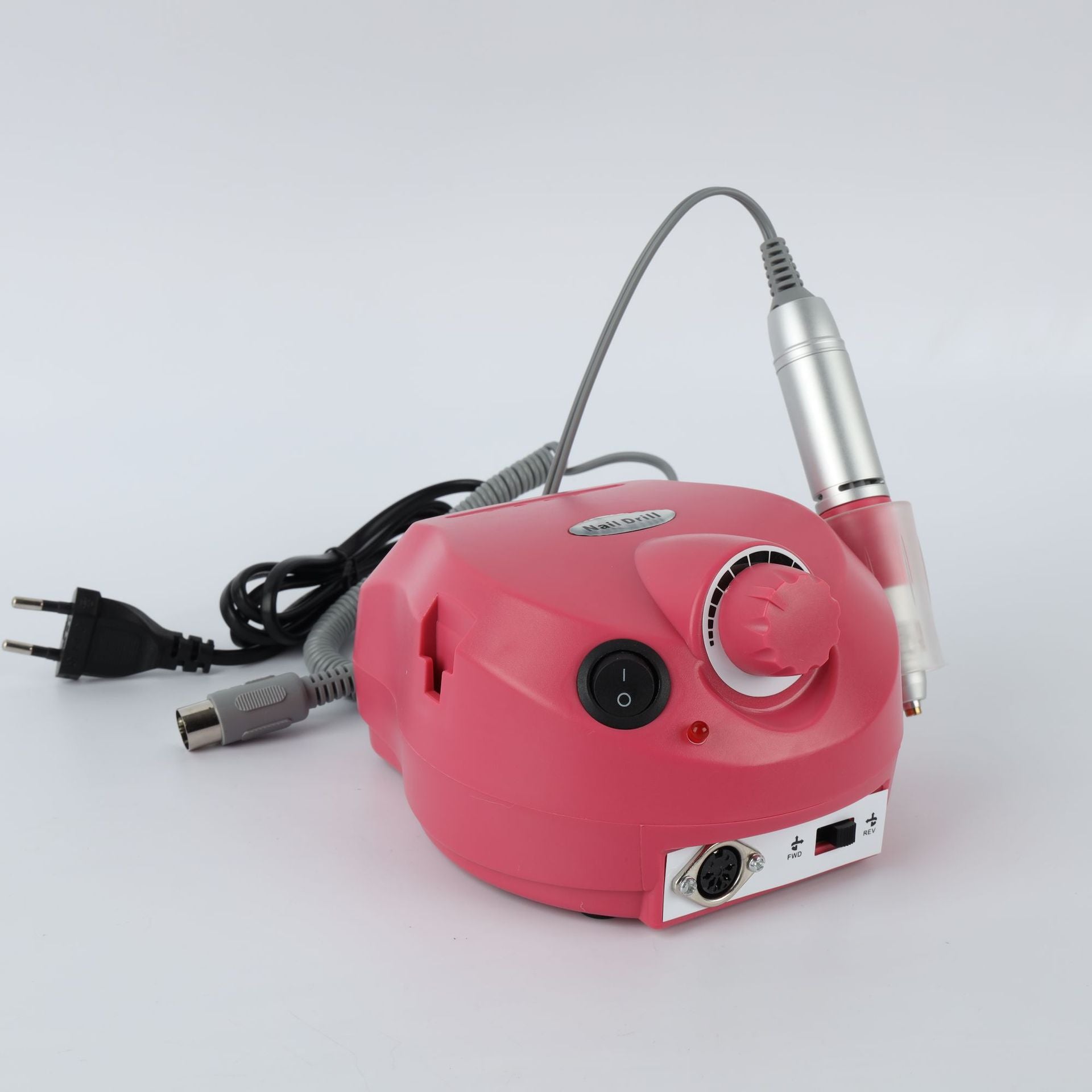 Lightweight nail polishing device for salon-style nail care