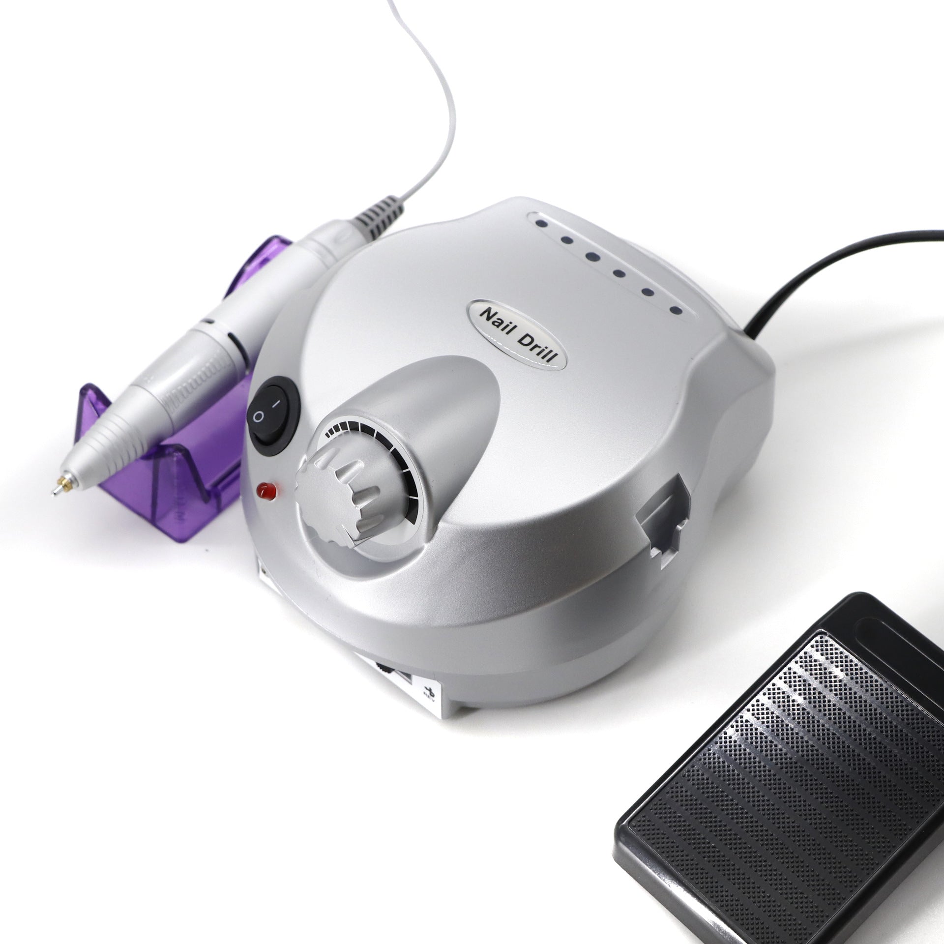 Electric nail grooming tool for manicure and pedicure routines