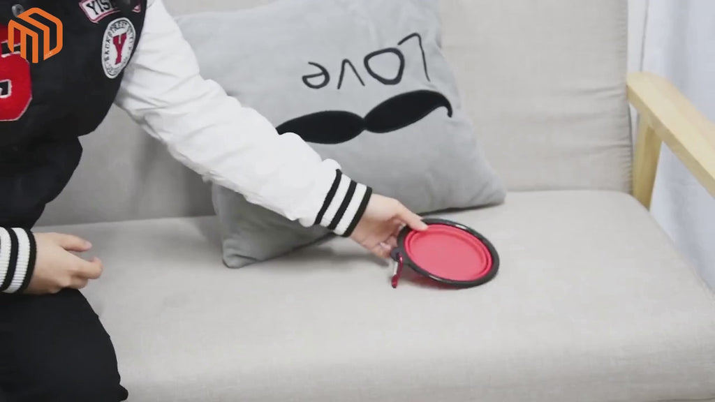 وعاء سيليكون قابل للطي للكلاب والحيوان الأليف