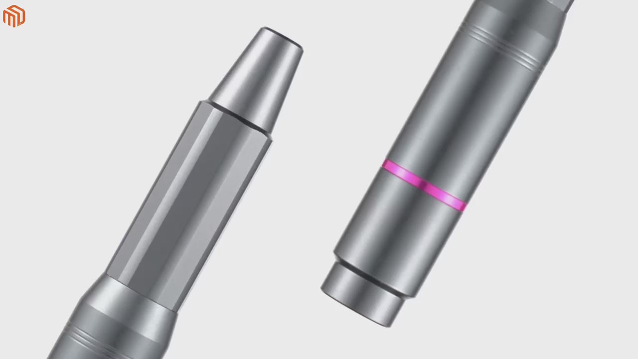 Portable electric nail drill kit demonstration showing manicure and nail polishing process