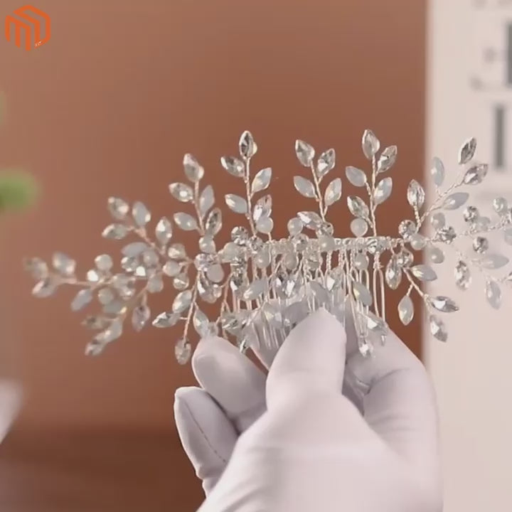 Handmade Crystal Hair Comb