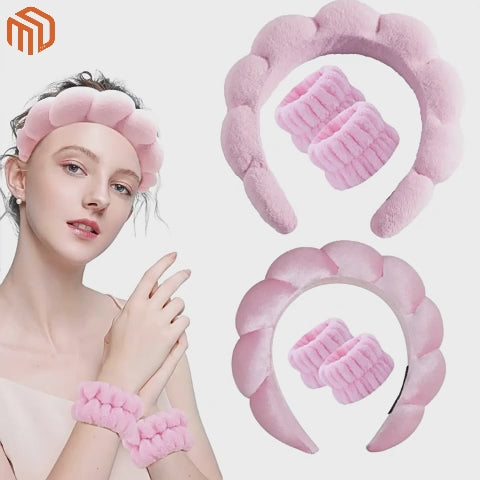 بدلة عصابة رأس لغسل الوجه