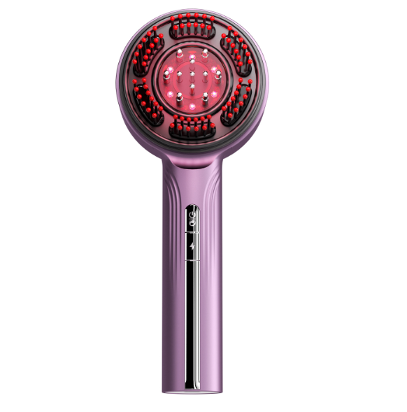 Lightweight electric massage hair brush for home and travel use